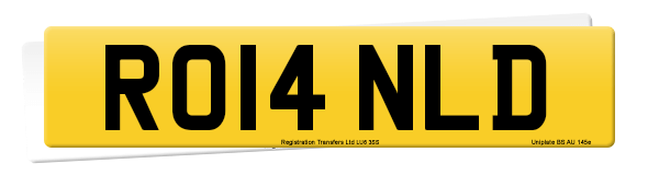 Registration number RO14 NLD